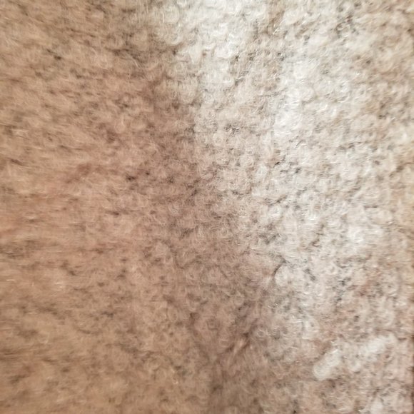 Wool mix color block zip up coat with zipper details - Picture 10 of 12